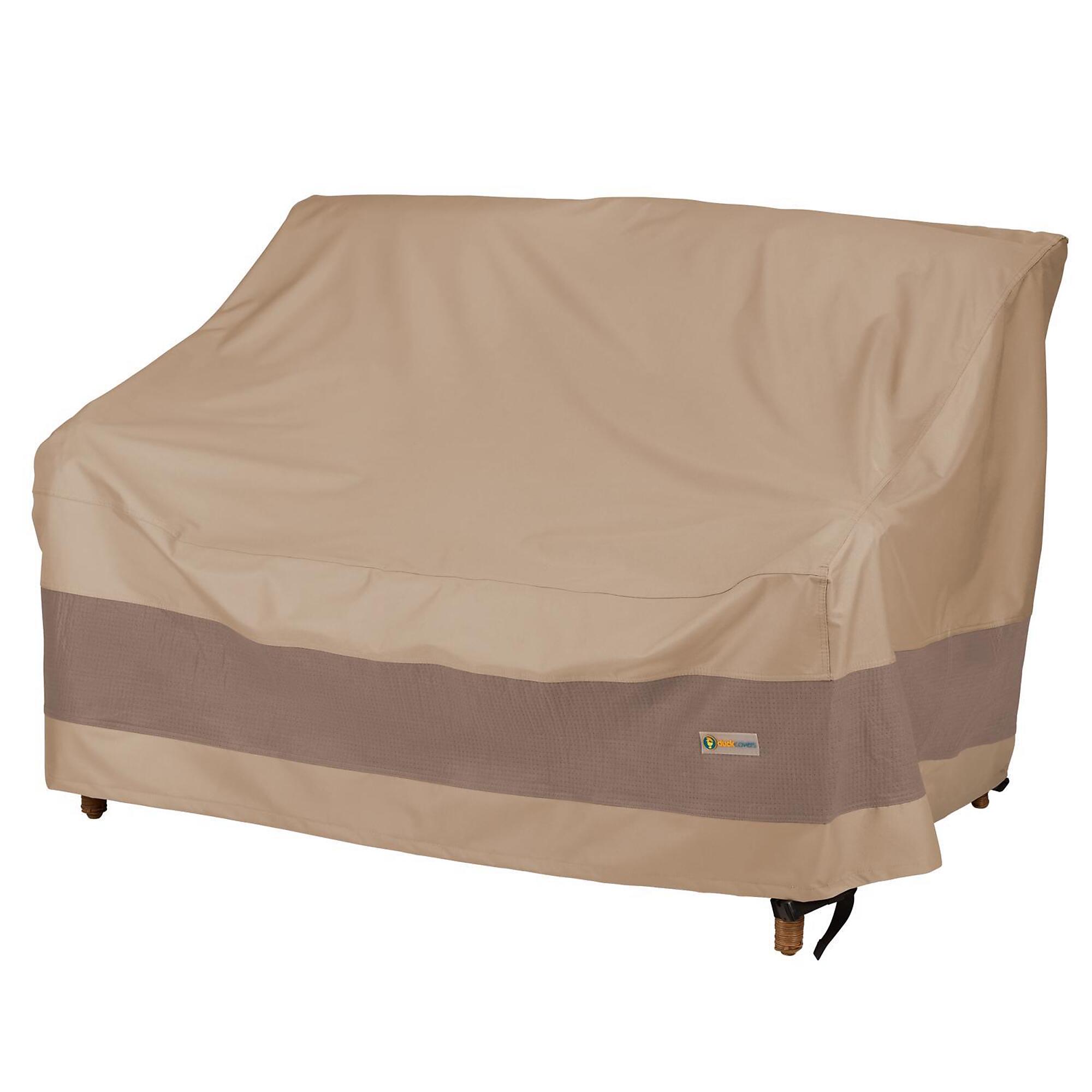 Classic Accessories, Elegant Patio Loveseat Cover, Cover Type Sofa, Primary Color Tan, Primary Material Polyester, Model# LLV543735